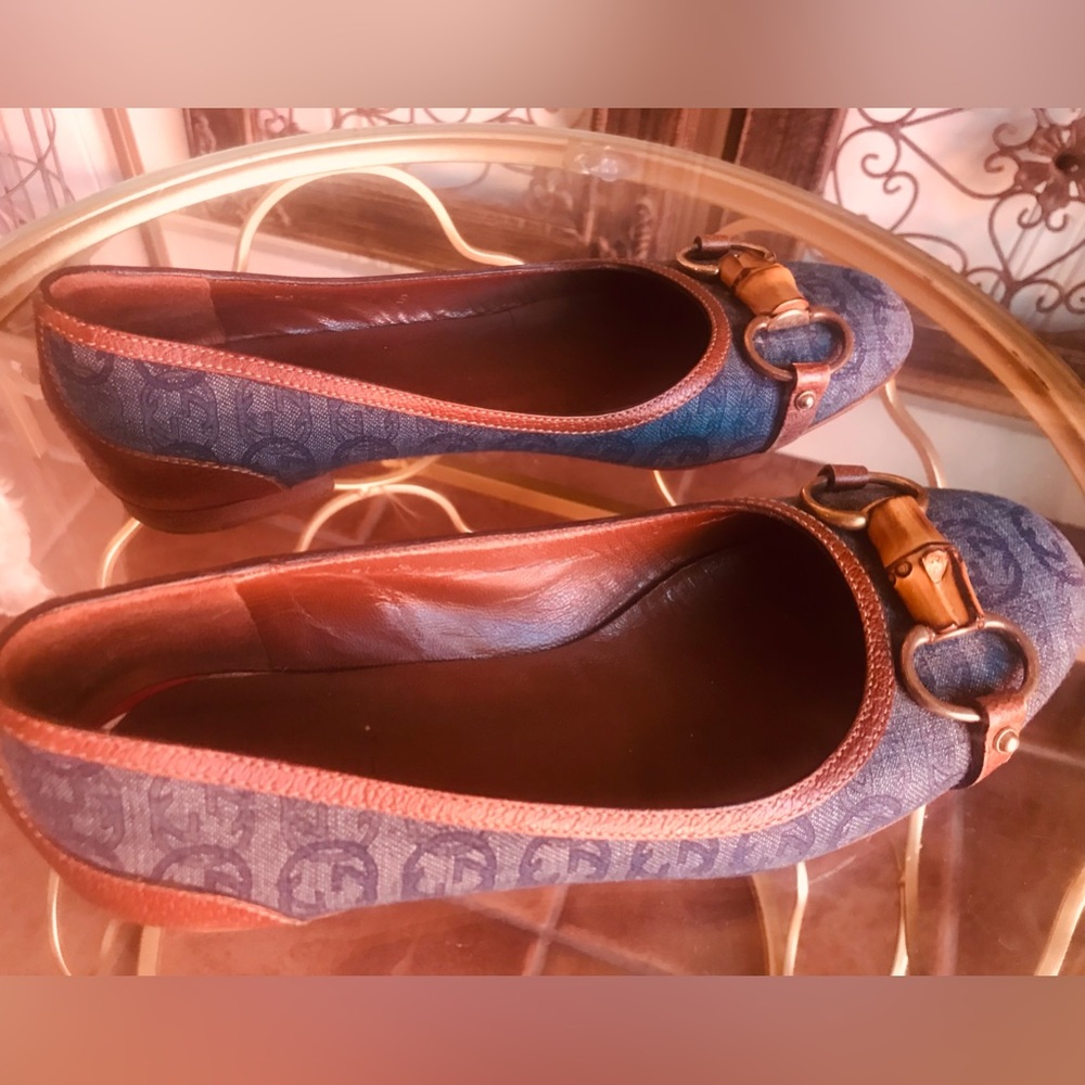 Authentic Gucci Flats Denim 6 - Picture 4 of 6
